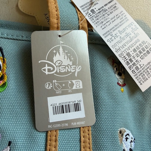 Disney Blue and Tan Small Tote - Picture 3 of 6